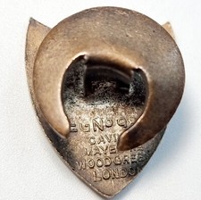 WU TRADE UNION WORKERS UNITE MEMBERS ENAMEL LAPEL BADGE VINTAGE ANTIQUE