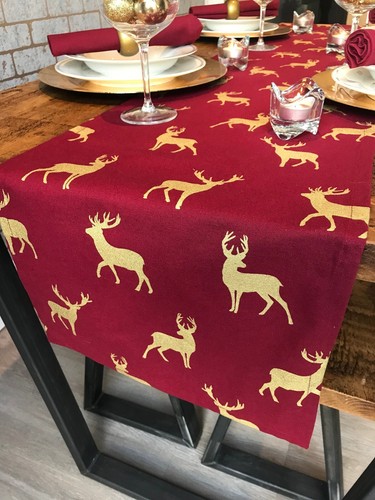 Wine gold stag reindeer - &, /