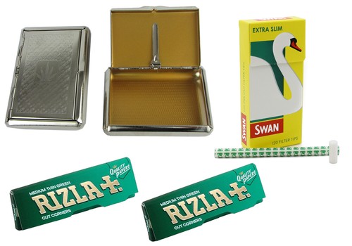 Tobacco metal tin rizla - tobacco,