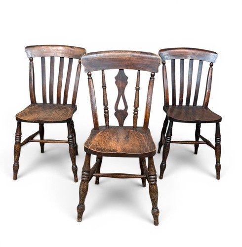 Three antique elm and beech - antique,