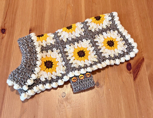 Handmade crochet sunflower - handmade,