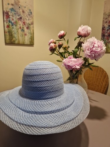Ladies wide brim - wide, blue
