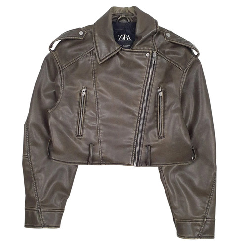Zara leather jacket - leather, coat