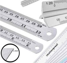 Double Side Metal Ruler