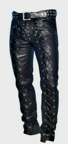 Men genuine leather black - genuine,