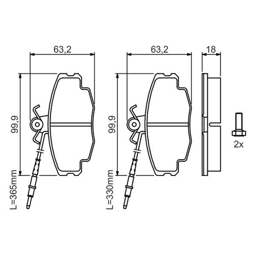 Brake pads set for - brake,