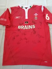 WALES MATCH WORN RUGBY SHIRT