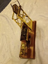 Brass Heapstead with Horse & Tub Vintage Brassware Ornament