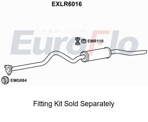 Rear muffler silencer - rear,