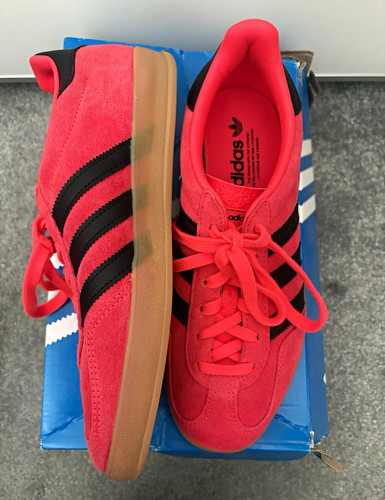 Adidas gazelle red black suede - gazelle, red/black