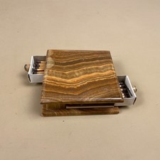 Onyx Marble Match Box Holder