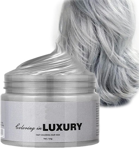 Temporary silver gray hair - temporary,