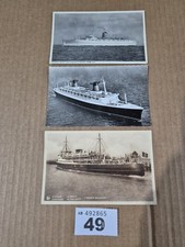 49 - 3 Boat and Ship Vintage Postcards RPC