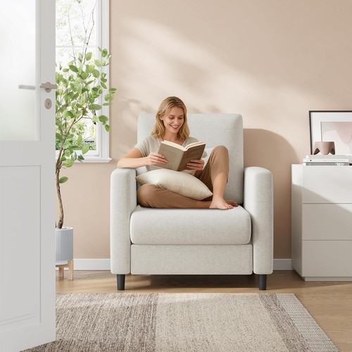Comfortable fabric armchair - comfortable,