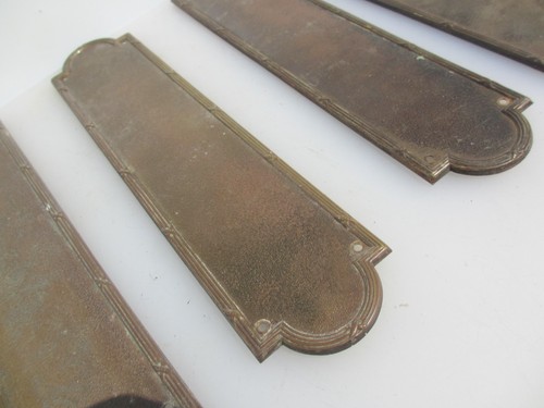 Antique brass finger plate - antique,