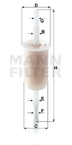 Fuel filter line - filter, wk