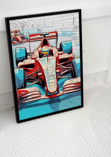 Art deco poster - art, f1