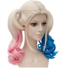Girl Kids Cosplay Costume Harley Quinn Suicide Squad Halloween Fancy Dress Wig