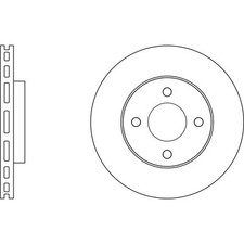2x Brake Discs Vented For