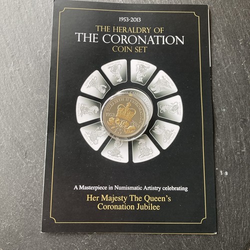 Heraldry the coronation - heraldry, of