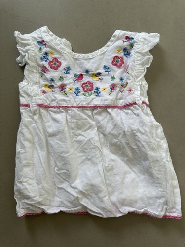 Girls white dress with - dress, floral