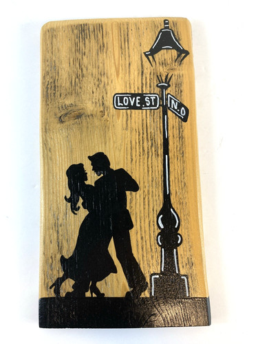Dancers wooden plaque sign - wooden,