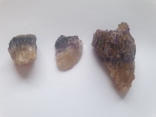 Blue John Fluorite Crystal Specimen Derbyshire UK x 3 pieces Unpolished
