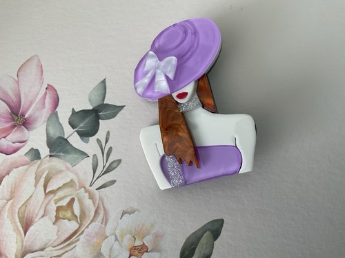 Georgous lady acrylic - acrylic, brooch