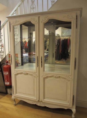 French armoire linen cupboard - linen,