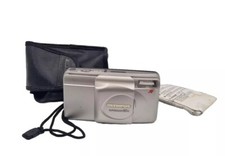 VINTAGE Olympus Superzoom 80g 35mm Film Point and Shoot Camera Silver WORKING
