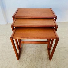 VINTAGE DANISH  MID CENTURY RETRO KAI KRISTIANSEN NESTING TABLES 1960,s