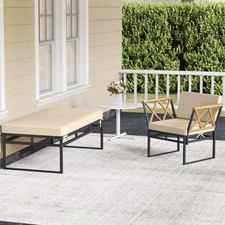 2 Pieces Patio Furniture Set