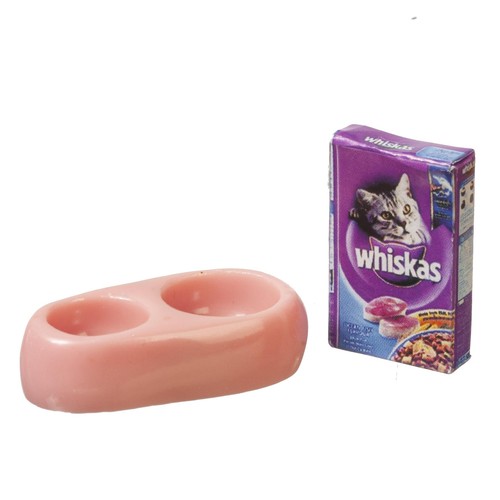 Dolls house cat food - house,