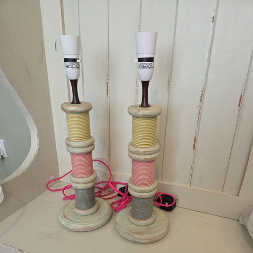 Next pair wooden cotton - , of