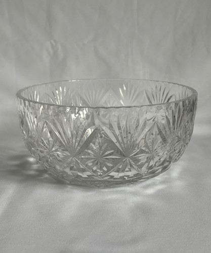 Large 20cm cut crystal bowl - large,
