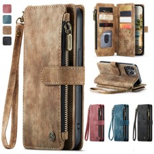 CaseMe Flip Leather Zip Wallet