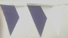 Purple & White Bunting Wedding