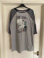 Ladies pyjama top by M & S Size 16 Tatty Teddy brand *great value top quality *
