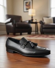Men’s Black Tassel Loafers