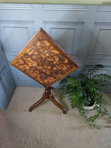 Antique unusual wood slice - antique,