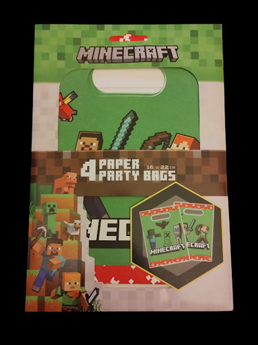 4pk minecraft paper party - 4pk,