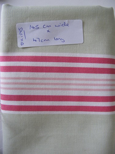 Cotton canvas striped - cotton, remnant