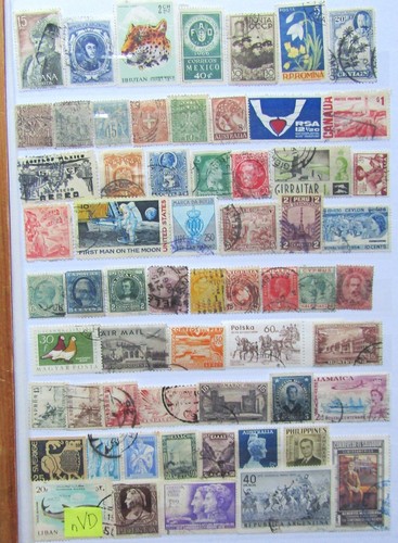Vintage world postage - (nvd),