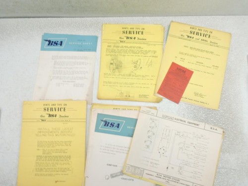 1961 1967 bsa dealer service - dealer,