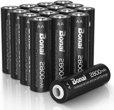 2800mAh AA Rechargeable Battery NI-MH  High Capacity  Pack of 20 Different Brend