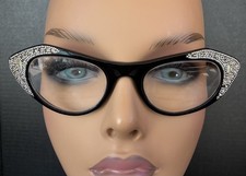 Vintage Cat Eye Black Eyeglass