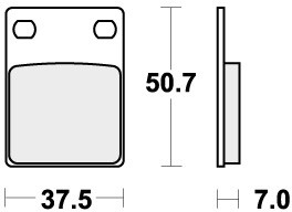 Sbs brake pads rear for - brake,
