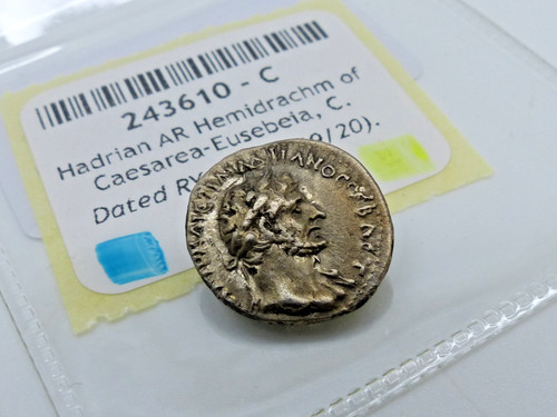 Roman silver coin hadrian - coin, ad
