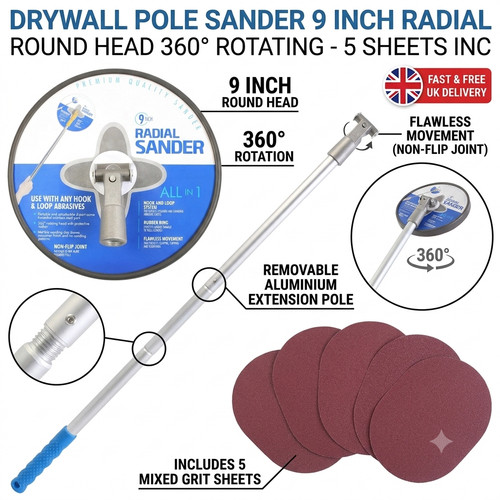 Drywall pole sander with - drywall,