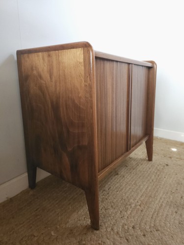 Mid century cupboard tambour - century,